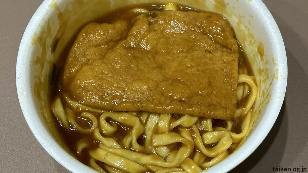 日清の最強どん兵衛 カレーうどん 完成した状態