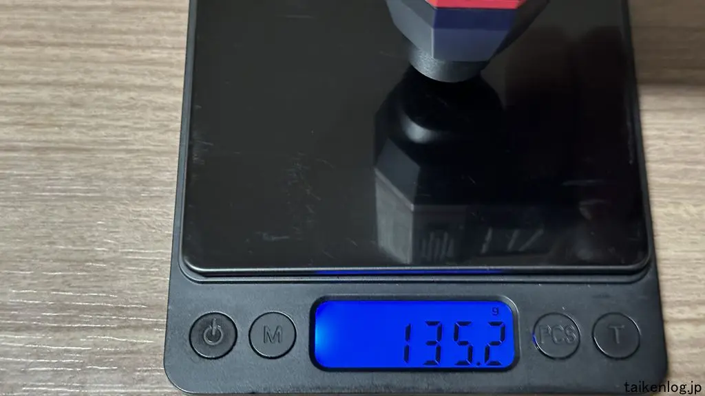 Aetyt 電動エアダスターの風圧 中ノズル装着時