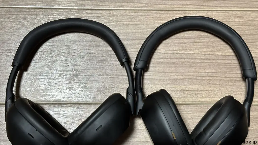 左がWH-1000XM6、右がWH-1000XM5