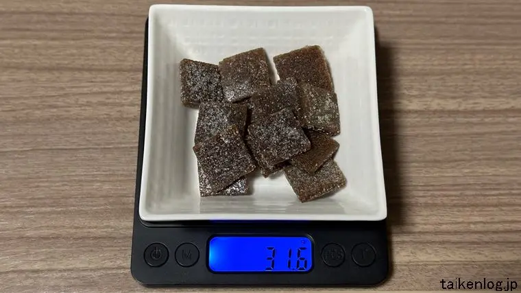 コーラの塊 全容の重さ