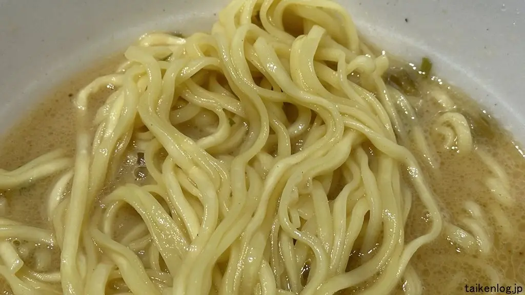 麺屋一燈 濃厚魚介鶏白湯ラーメンの麺